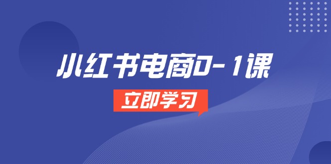小红书电商0-1课，开店选品全流程，多平台素材处理与爆款笔记制作-源码天堂