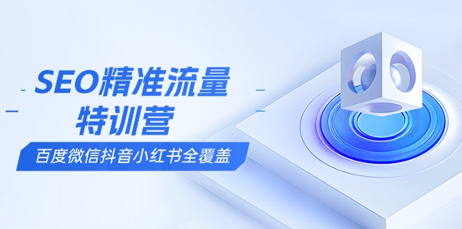 SEO精准流量特训营，百度微信抖音小红书全覆盖，带你搞懂搜索优化核心技巧-源码天堂