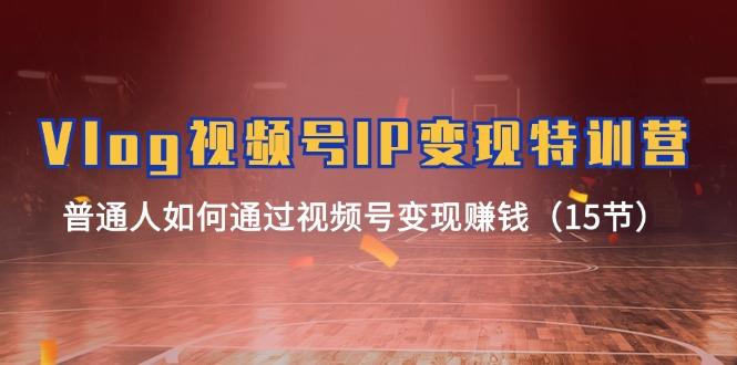 Vlog 视频号IP变现特训营，普通人如何通过视频号变现赚钱(15节-源码天堂