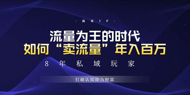 未来如何通过“卖流量”年入百万，跨越一切周期绝对蓝海项目-源码天堂