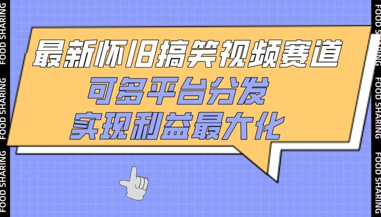 最新怀旧搞笑视频赛道，可多平台分发，实现利益最大化【揭秘】-源码天堂