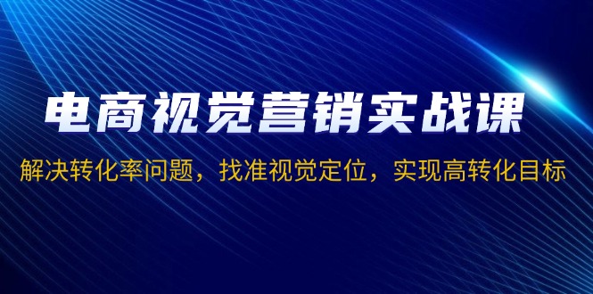 电商视觉营销实战课，解决转化率问题，找准视觉定位，实现高转化目标-源码天堂