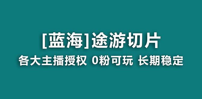 抖音途游切片，龙年第一个蓝海项目，提供授权和素材，长期稳定，月入过万-源码天堂