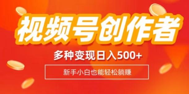 视频号创作者计划，多种变现方式，日入500+【内附1080g视频素材】-源码天堂