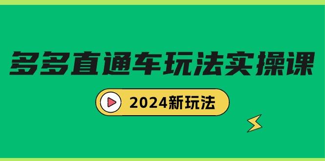 (9412期)多多直通车玩法实战课，2024新玩法(7节课)-源码天堂