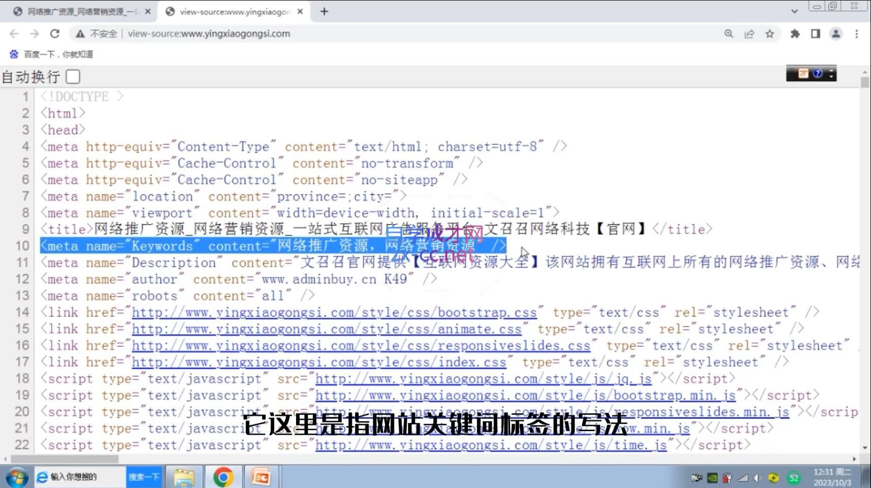 文老师·零基础SEO优化课程-源码天堂