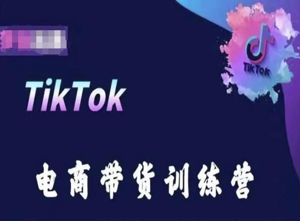 TikTok电商带货训练营，跟随时代潮流，跨境掘金-源码天堂
