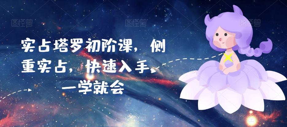 实占塔罗初阶课，侧重实占，快速入手，一学就会-源码天堂