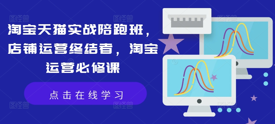淘宝天猫实战陪跑班，店铺运营终结者，淘宝运营必修课-源码天堂