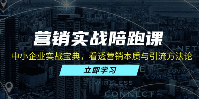 营销实战陪跑课：中小企业实战宝典，看透营销本质与引流方法论-源码天堂