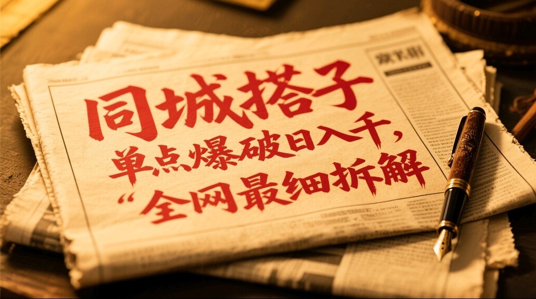 同城搭子群19.9单点爆破日入千，搭子组局月入万，全网最细拆解-源码天堂