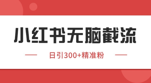 小红书截流同行客源，独家野路子获客玩法 日引200+暴力获客【揭秘】-源码天堂