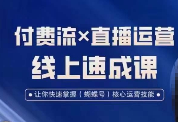视频号付费流实操课程，付费流✖️直播运营速成课，让你快速掌握视频号核心运营技能-源码天堂