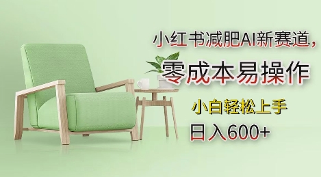 小红书减肥AI新赛道，零成本易操作，日入多张，小白轻松上手【揭秘】-源码天堂