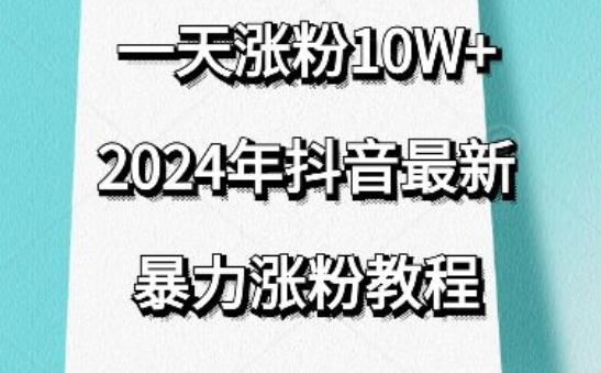 抖音最新暴力涨粉教程，视频去重，一天涨粉10w+，效果太暴力了，刷新你们的认知【揭秘】-源码天堂