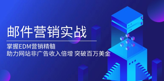 邮件营销实战，掌握EDM营销精髓，助力网站非广告收入倍增，突破百万美金-源码天堂