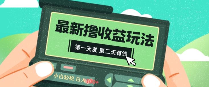 2024最新撸视频收益玩法，第一天发，第二天就有钱-源码天堂