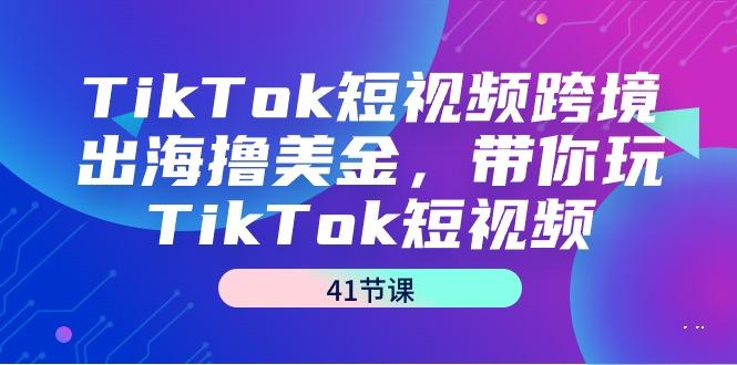TikTok短视频跨境出海撸美金，带你玩TikTok短视频(41节课)-源码天堂
