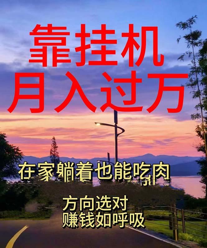 靠挂机，日入1000+，躺着也能吃肉，电脑手机都可挂-源码天堂