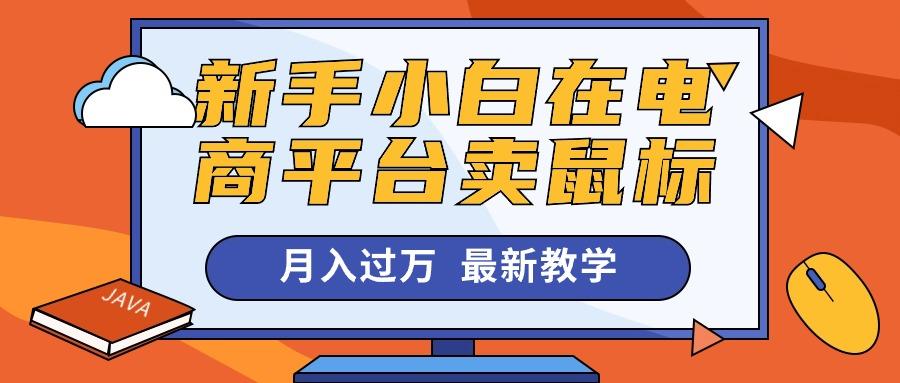 新手小白在电商平台卖鼠标月入过万，最新赚钱教学-源码天堂