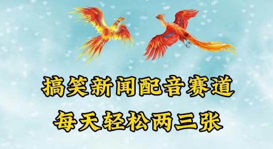 中视频爆火赛道一搞笑新闻配音赛道，每天轻松两三张【揭秘】-源码天堂