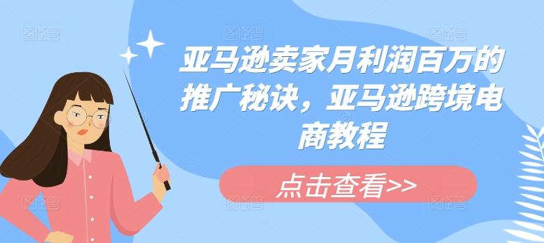 亚马逊卖家月利润百万的推广秘诀，亚马逊跨境电商教程-源码天堂