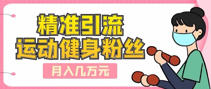 精准引流运动健身粉丝，轻松月入几万-源码天堂