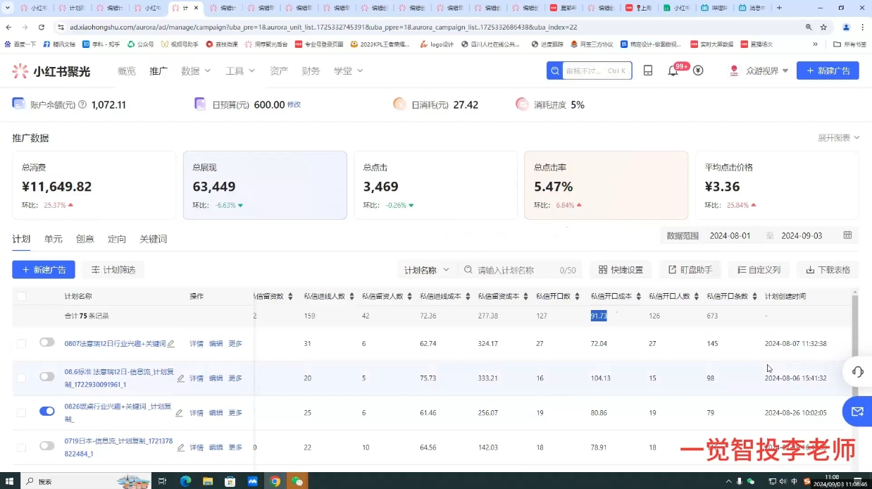李老师·小红书运营投流，0基础实战教学-源码天堂