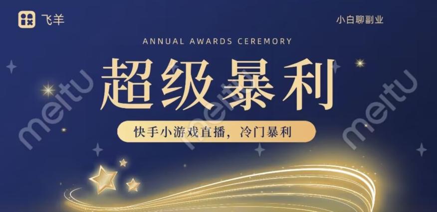 快手官方暴利冷门小游戏无人直播，小白一台电脑即可操作，轻松月入10w+-源码天堂