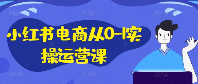 小红书电商从0-1实操运营课，小红书手机实操小红书/IP和私域课/小红书电商电脑实操板块等-源码天堂