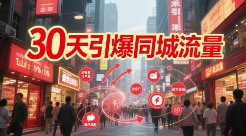 30天引爆同城流量：团购篇 认知篇 流量篇 来客篇 达人篇 老板人设IP篇 投流篇-源码天堂