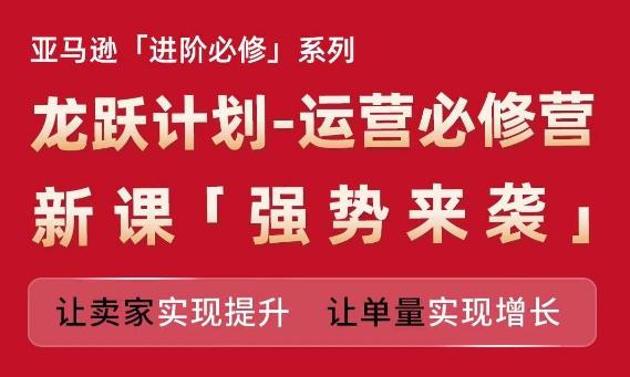 亚马逊进阶必修系列，龙跃计划-运营必修营新课，让卖家实现提升 让单量实现增长-源码天堂