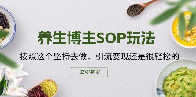 养生博主SOP玩法，按照这个坚持去做，引流变现还是很轻松的-源码天堂